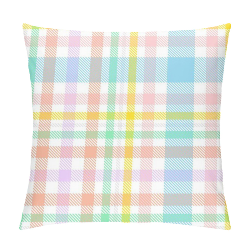 Personality  Rainbow Glen Plaid Textured Seamless Pattern Suitable For Fashion Textiles And Graphics Pillow Covers