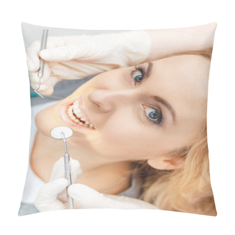 Personality  Patient At Dental Check Up  Pillow Covers