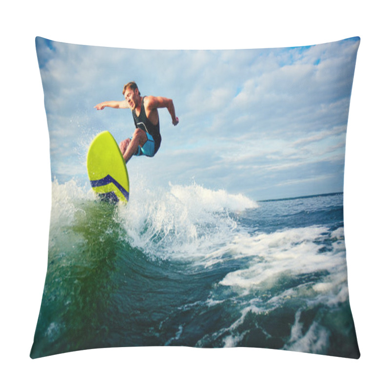 Personality  Male Surfer Riding On Waves Pillow Covers