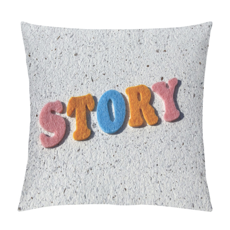 Personality  Story Word On Handmade Paper Texture Pillow Covers