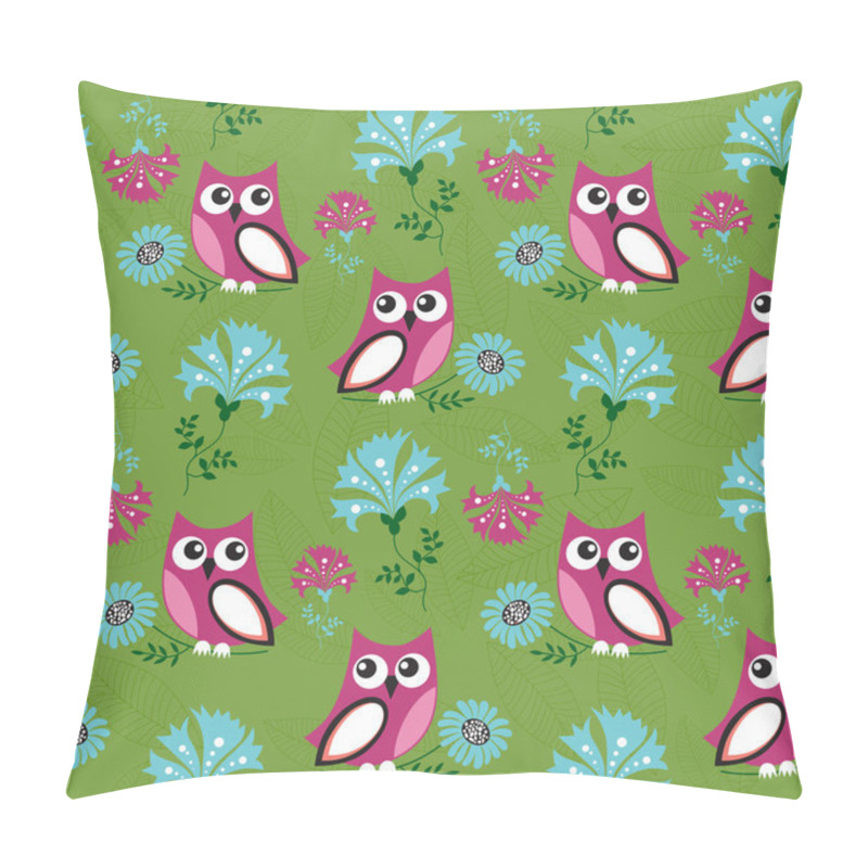 Personality  Seamless Owls Pattern Pillow Covers