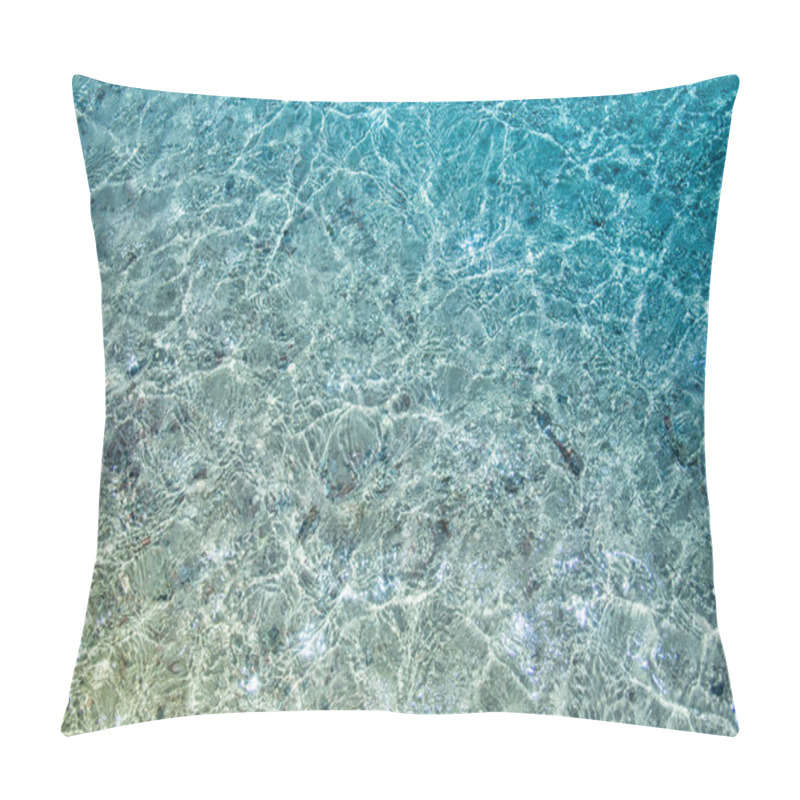 Personality  Transparent Water Of Sea Beach Pillow Covers