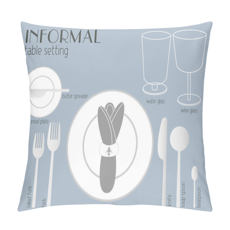 Personality  INFORMAL TABLE SETTING Pillow Covers