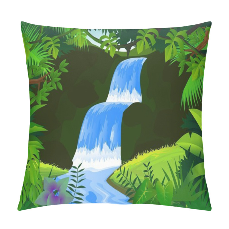 Personality  Beautiful Waterfall Pillow Covers