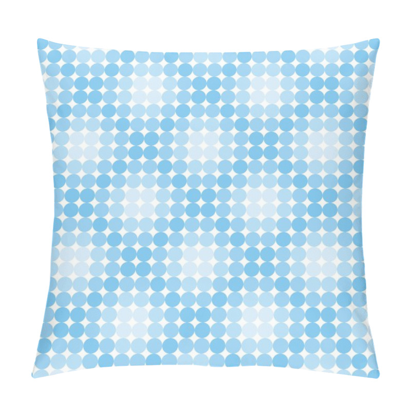 Personality  Seamless Pattern From Blue Circles Pillow Covers