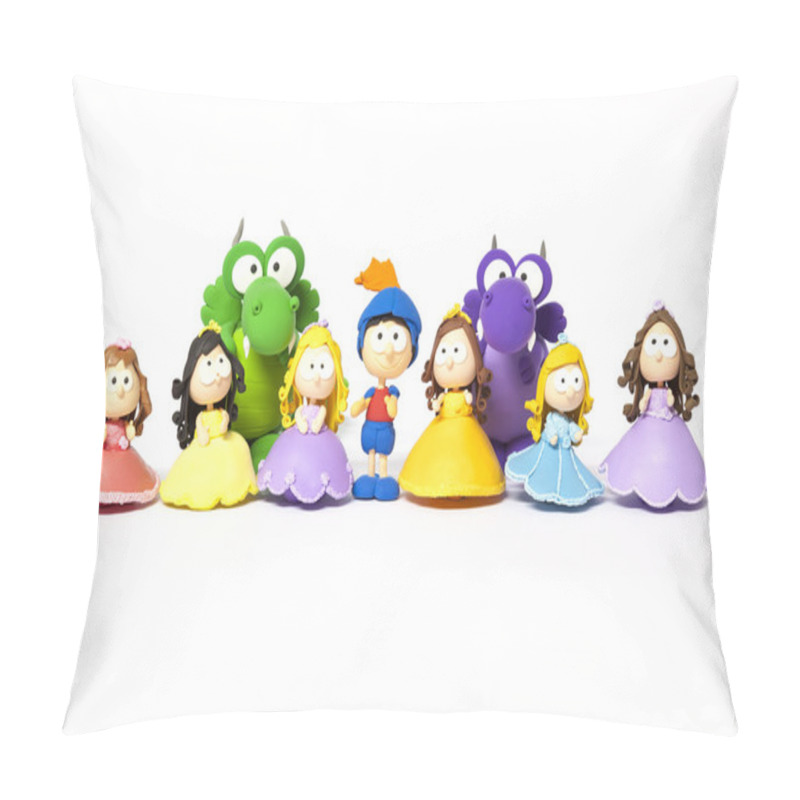 Personality  Prince, Princesses And Dragon On White Pillow Covers