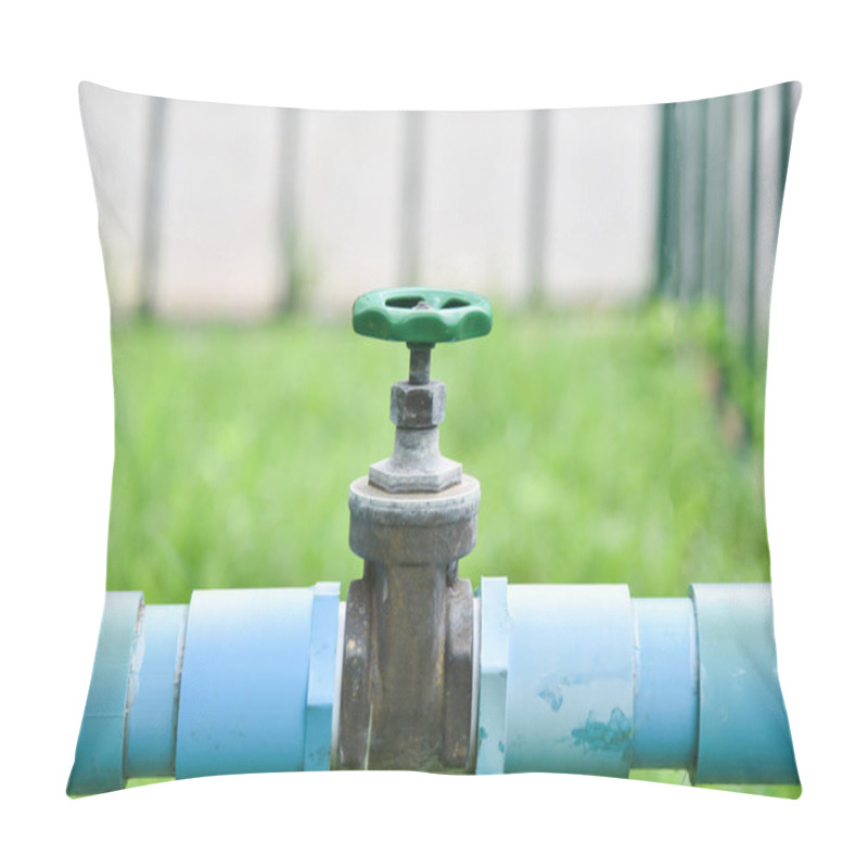 Personality  Valve Water Shut On Pvc Pipe In The Garden  Pillow Covers