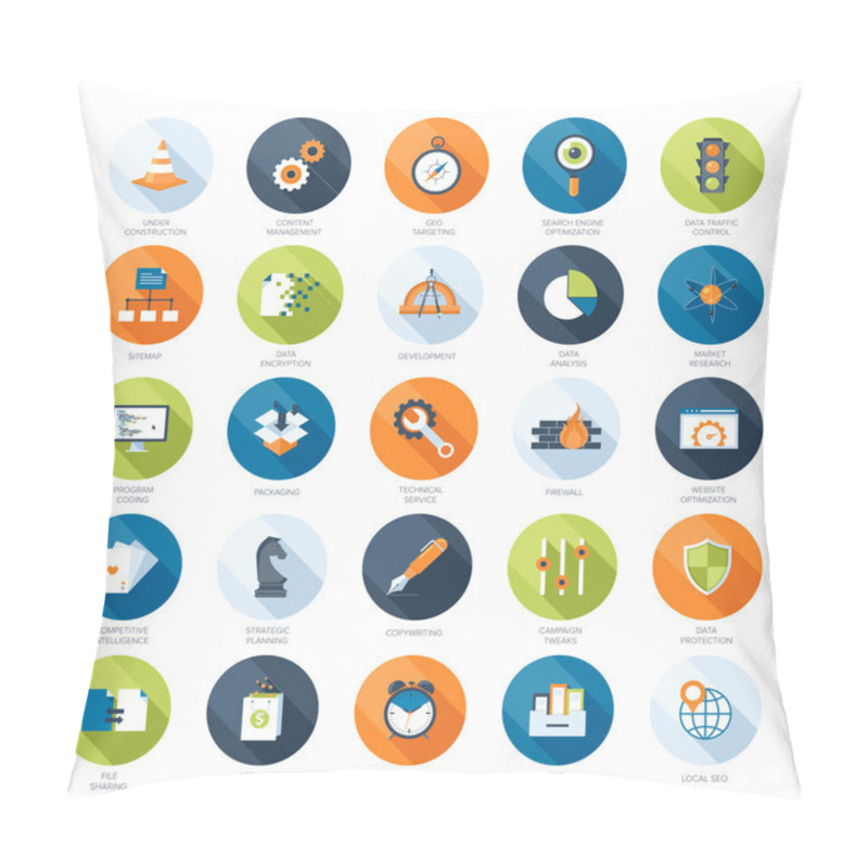 Personality  SEO Icons Pillow Covers