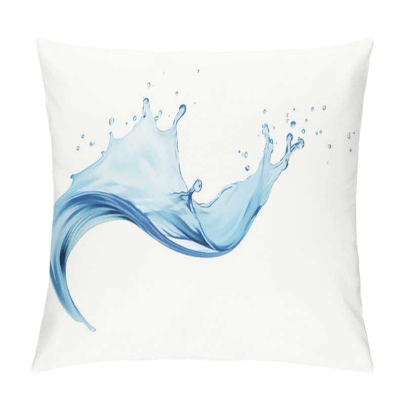 Personality  Water Splash Isolated Vector Style Illustration Pillow Covers