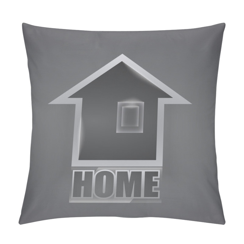 Personality  Vector Home Icon. Vector Illustration.  Pillow Covers