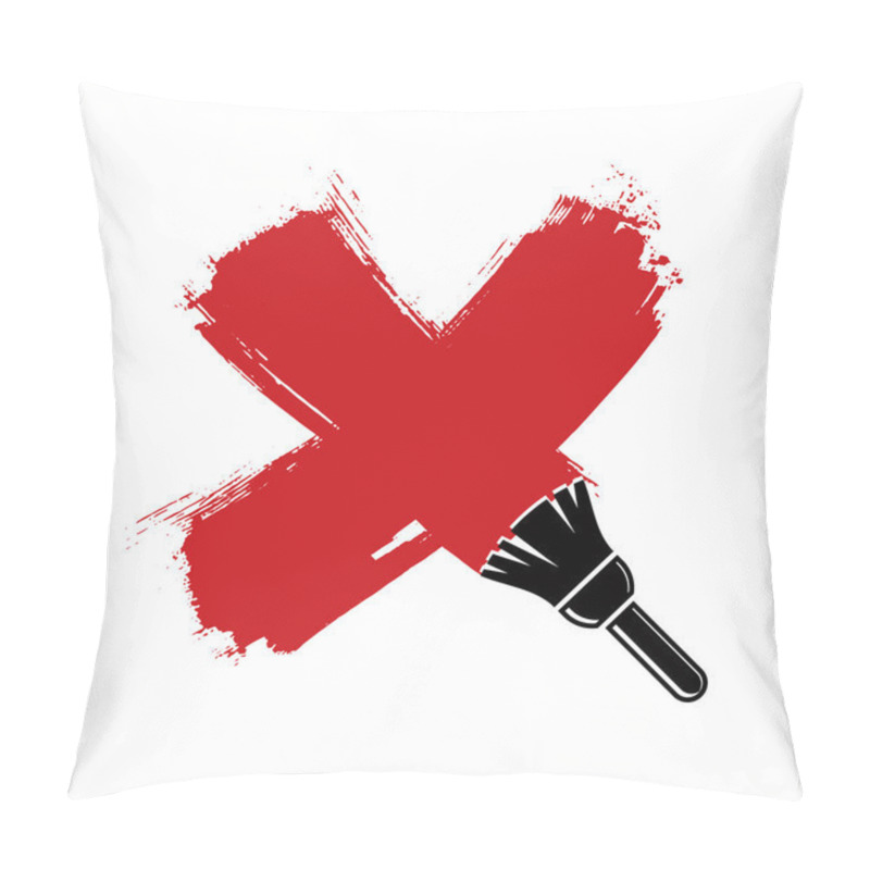 Personality  Brushed X Sign  Pillow Covers