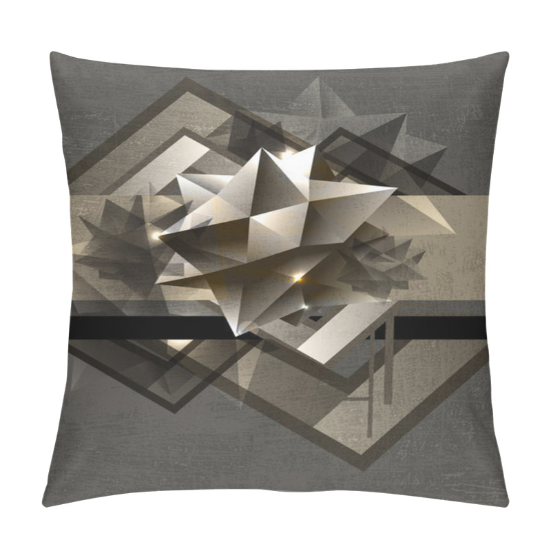 Personality  Grungy Retro Background. Vector Illustration Pillow Covers