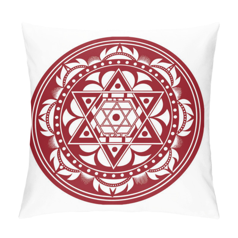 Personality  Ring On Black Background. Exploring The History Of Traditional Mandala Art Pillow Covers