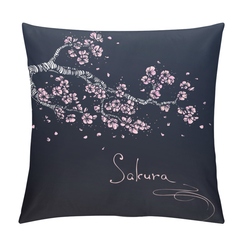 Personality  Flowering Sakura Branch Pillow Covers