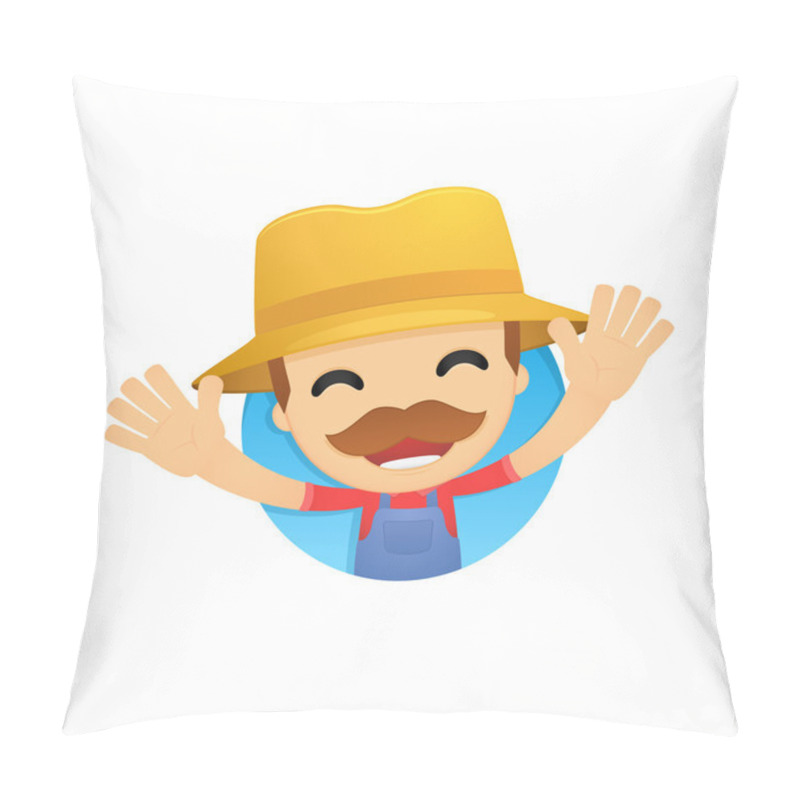 Personality  Funny Cartoon Farmer Pillow Covers