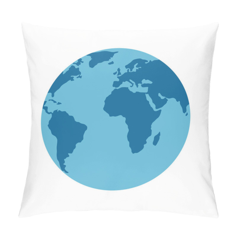 Personality  Isolated World Sphere Vector Design Pillow Covers