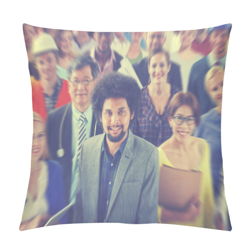 Personality  Diversity Crowd Of People Concept Pillow Covers