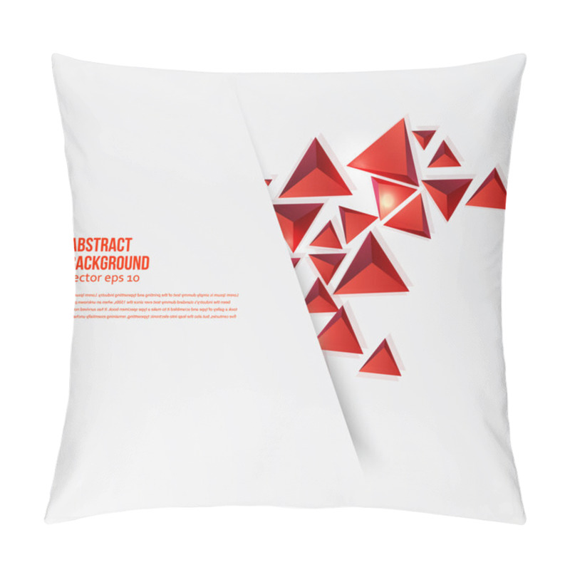 Personality  Vector Squares. Abstract Background Red Pillow Covers