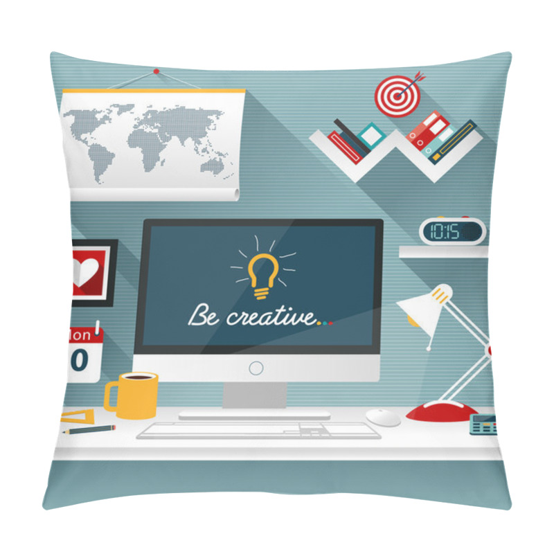 Personality  Modern Business Workspace Pillow Covers