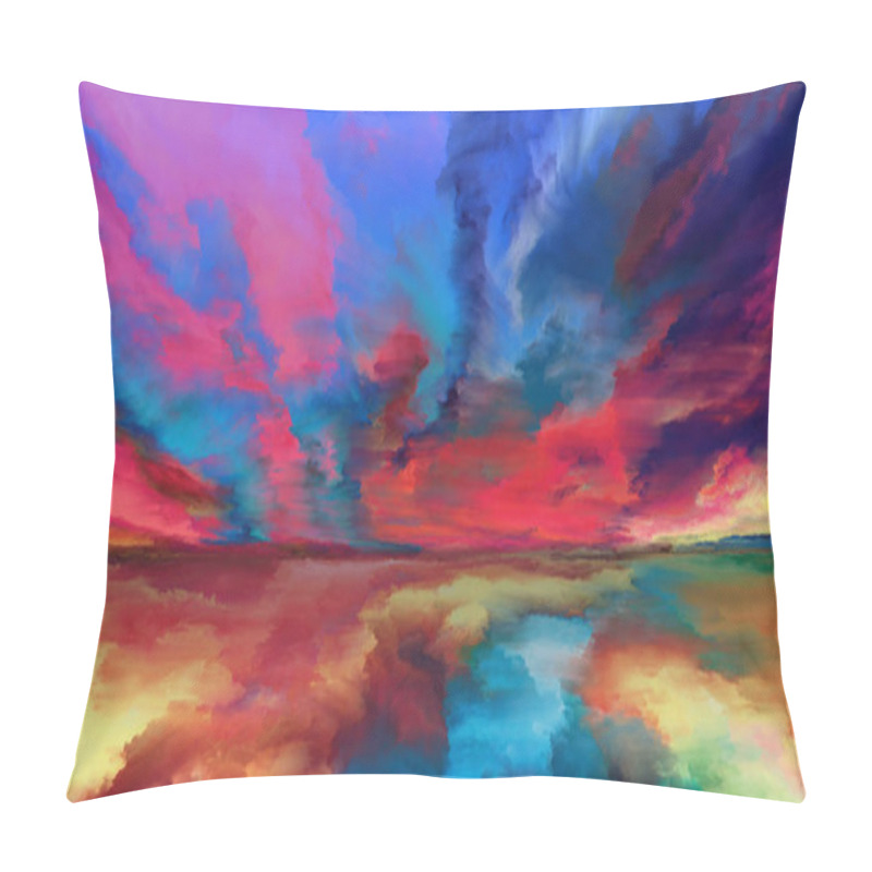 Personality  Inner Life Of Abstract Landscape Pillow Covers