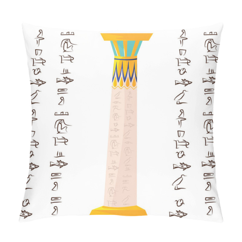 Personality  Ancient Egypt White Temple Column Or Stone Pillar Pillow Covers