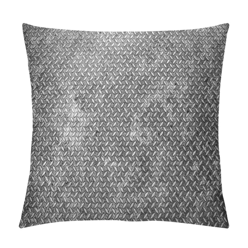 Personality  Old Metal Black-white Background. Pillow Covers