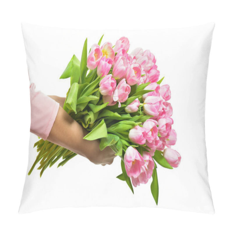 Personality  Spring Tulip Flowers Pillow Covers