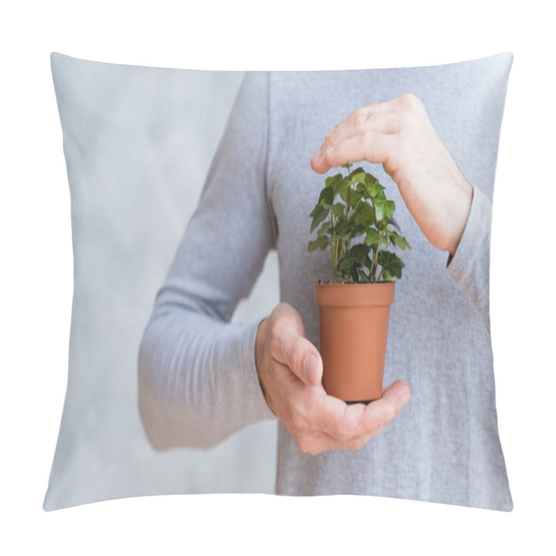 Personality  Save World Protect Nature Plant Mans Hands Pillow Covers