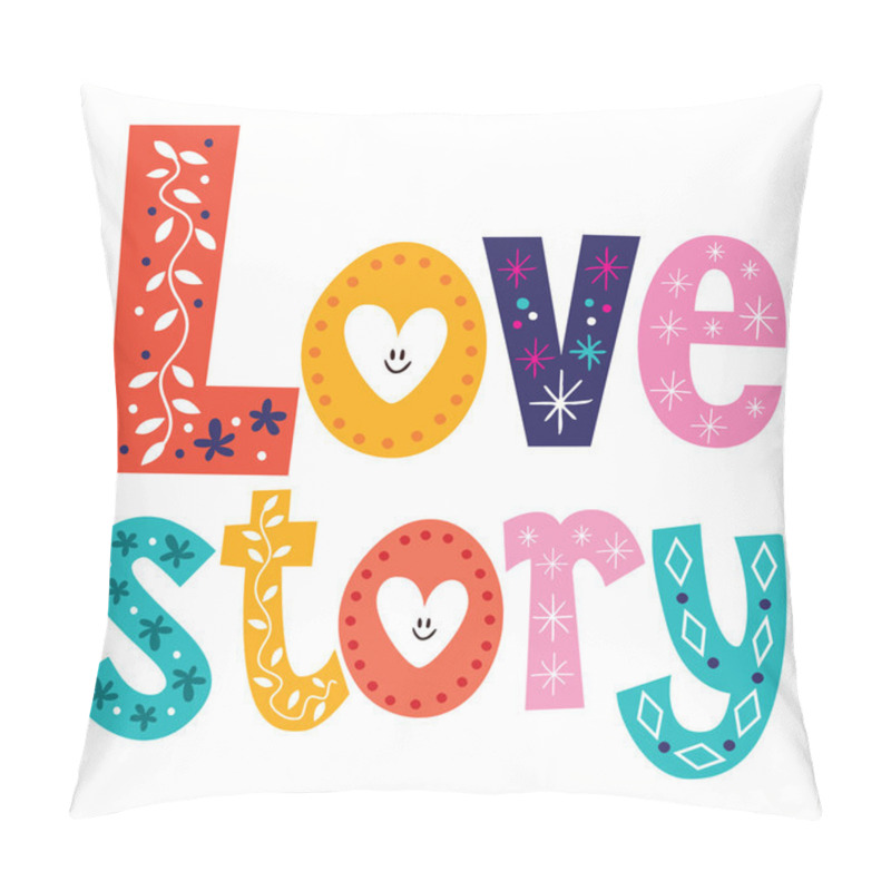 Personality  Love Story Card Pillow Covers