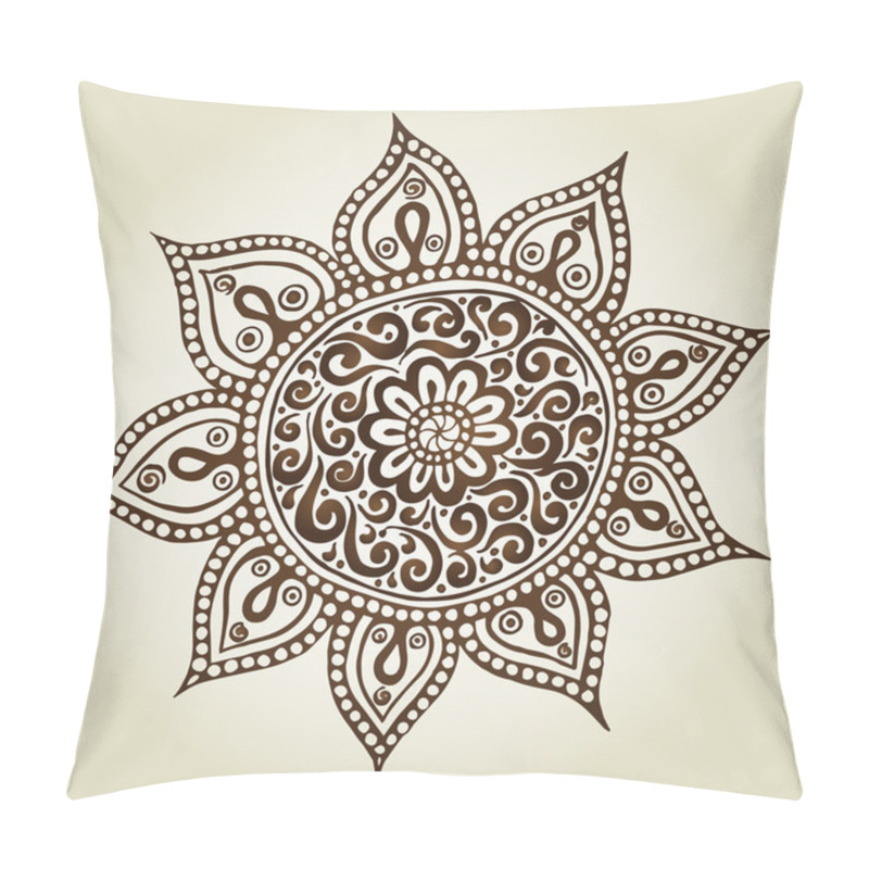 Personality  Mandala. Round Ornament Pattern. Pillow Covers