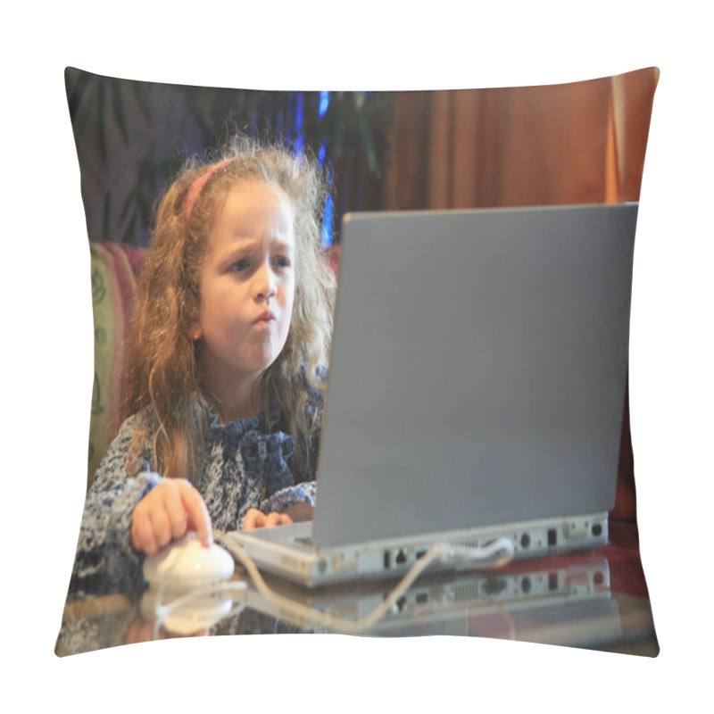 Personality  Cute Child Portrait, Happy Childhood Concept Pillow Covers