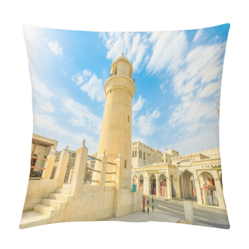 Personality  Mosque At Souq Waqif Pillow Covers