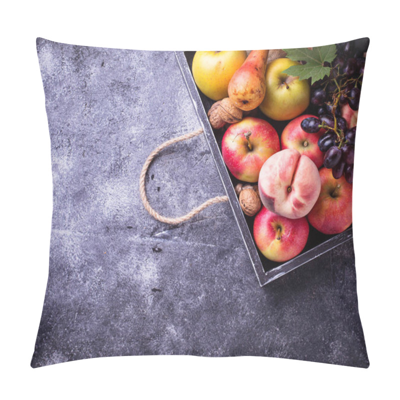 Personality  Fresh Fruits. Apples, Pears, Grape And Peaches Pillow Covers