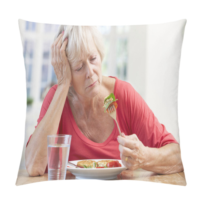 Personality  Sick Older Woman Trying To Eat Pillow Covers