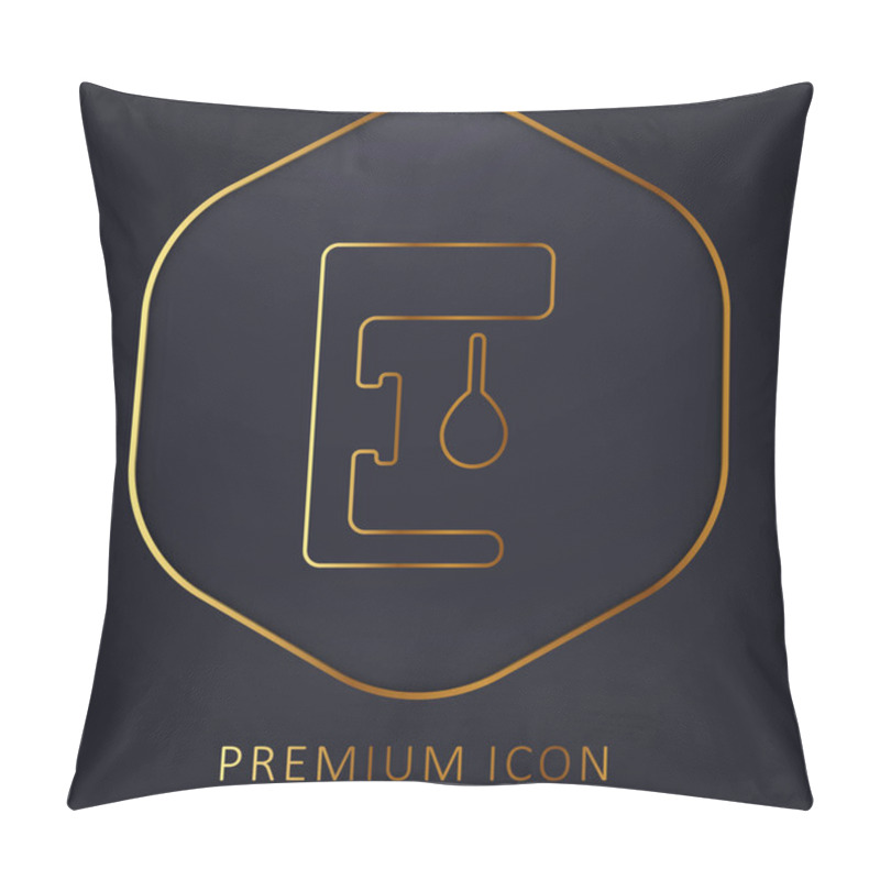 Personality  Boxing Ball Golden Line Premium Logo Or Icon Pillow Covers