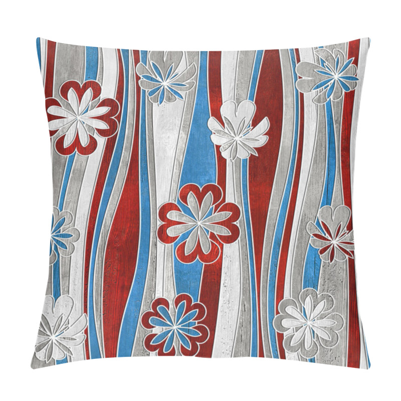 Personality  Decorative Flower Pattern - Waves Decoration - Seamless Background Pillow Covers