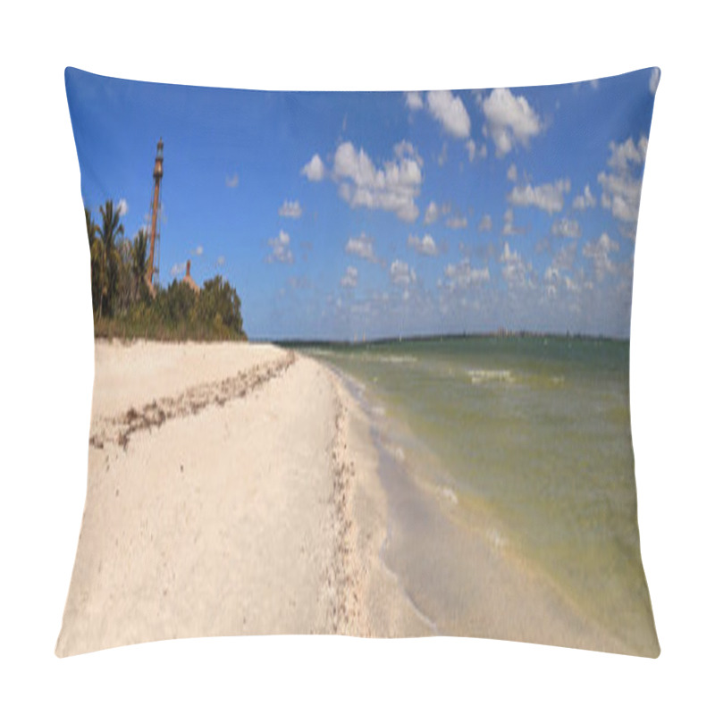 Personality  White Sand Leading To The Lighthouse At Lighthouse Beach Park In Sanibel, Florida Pillow Covers