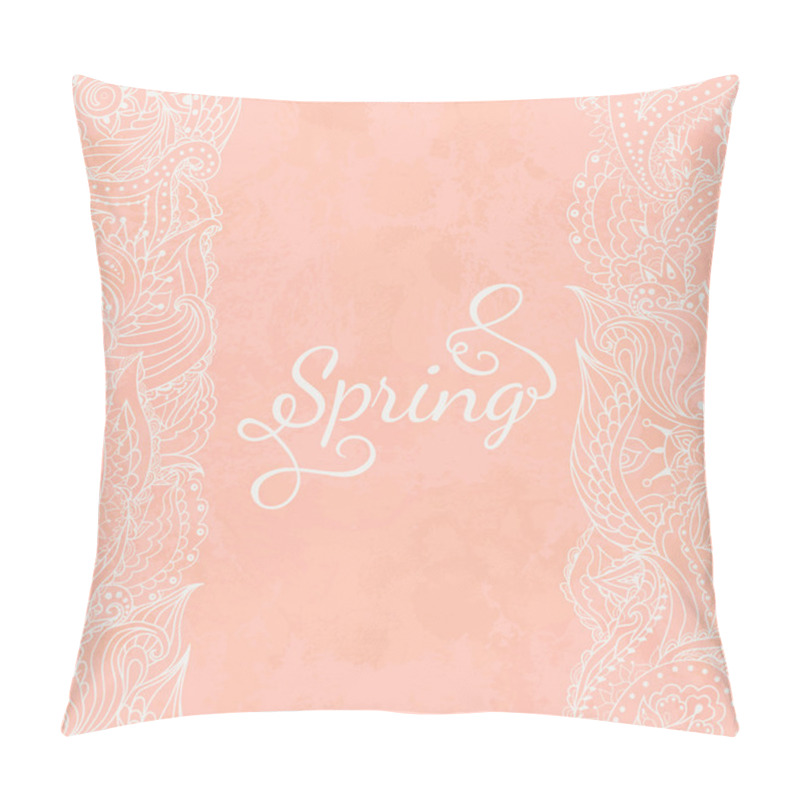 Personality  Card With Two Lace Ribbons Pillow Covers