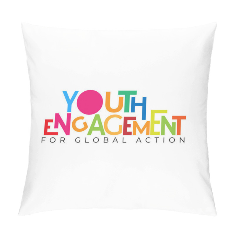 Personality  Illustration Design For Celebrating Youth Day Event. Logo And Poster Design Pillow Covers