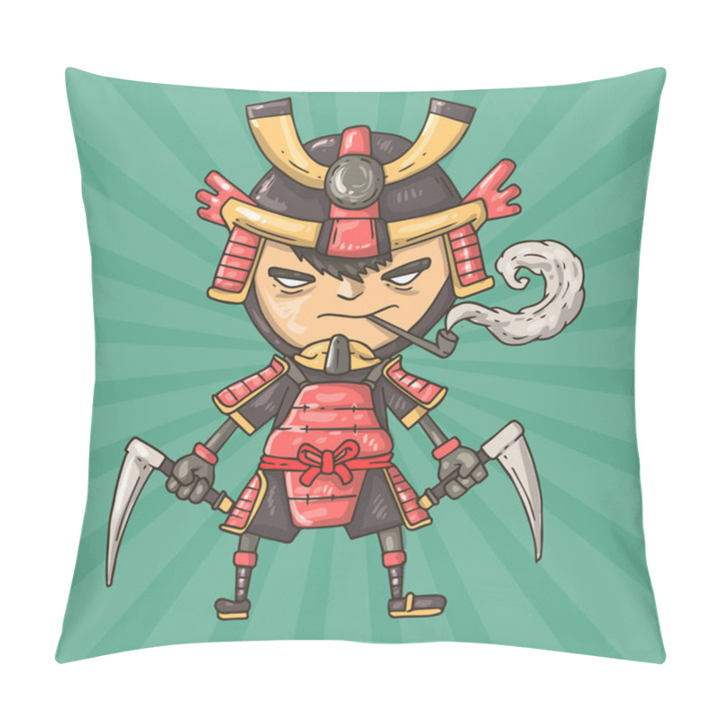 Personality  Cartoon Samurai Pillow Covers