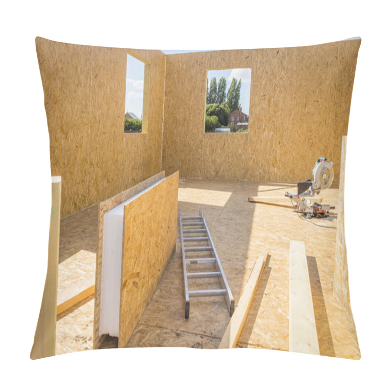 Personality  Building Wooden Houses Pillow Covers