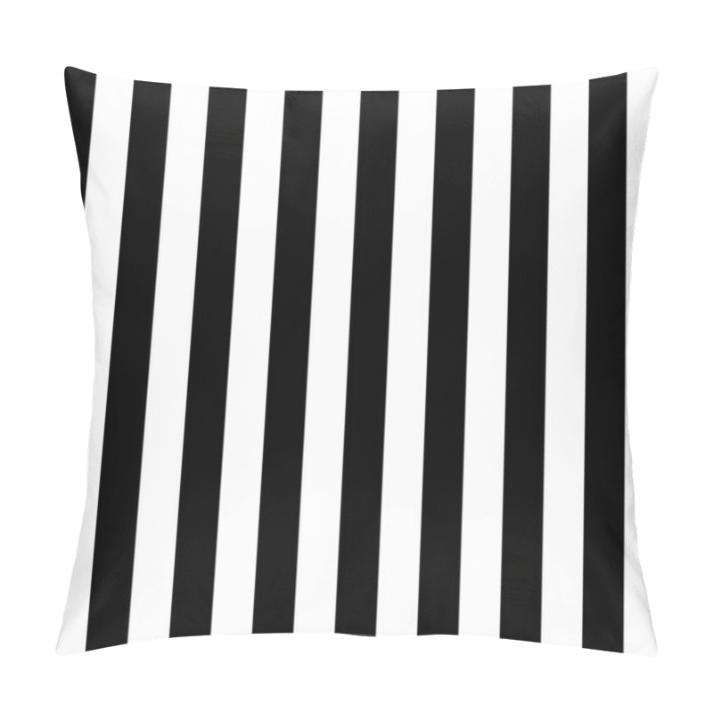 Personality  Zebra Crosswalk. Black And White Pattern Strips. Seamless Texture Background. 3d Abstract Lines Illustration Pillow Covers