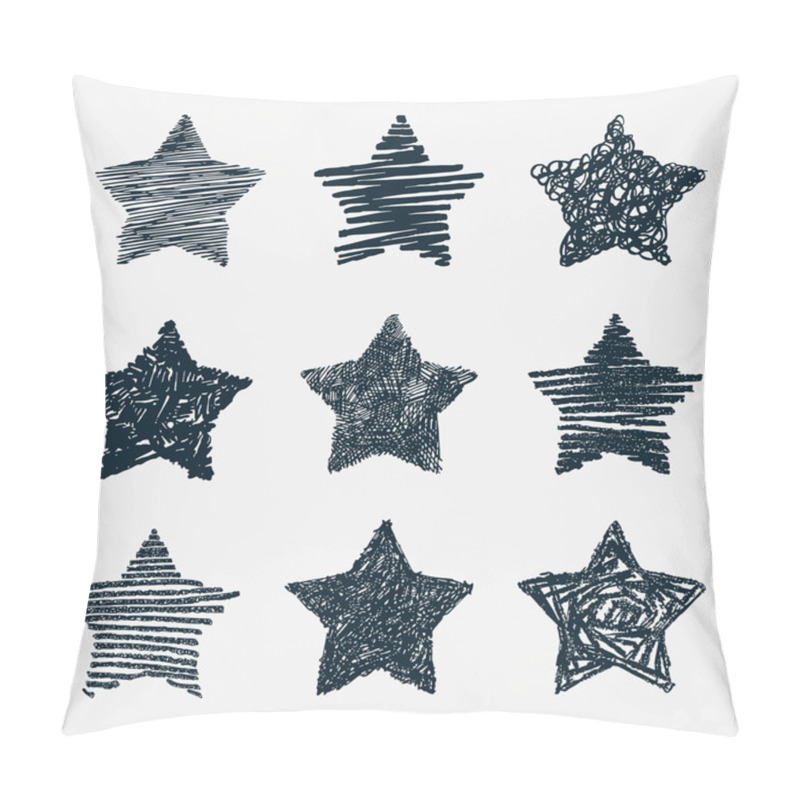 Personality  Hand Drawn Stars Pillow Covers