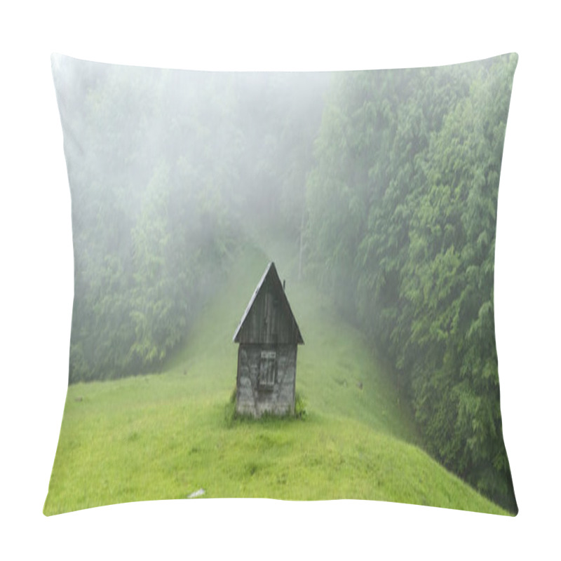 Personality  Alone Cabin In The Woods Pillow Covers