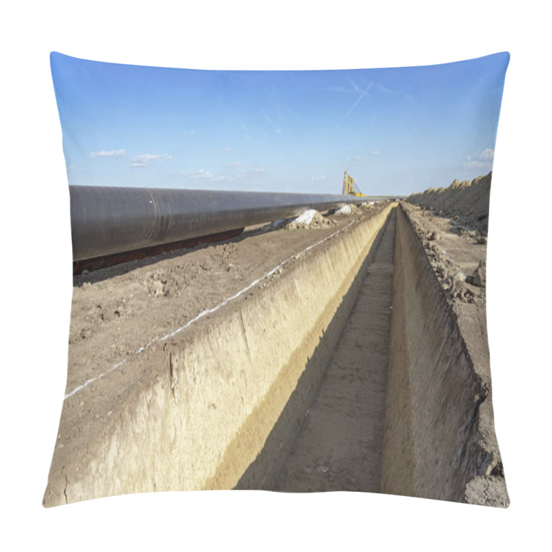 Personality  Natural Gas Pipeline Construction Pillow Covers