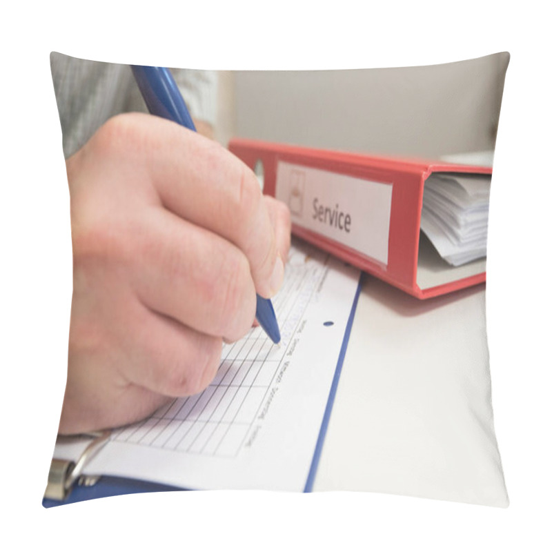 Personality  Logging And Taking Notes In The Administration And Office Work Pillow Covers