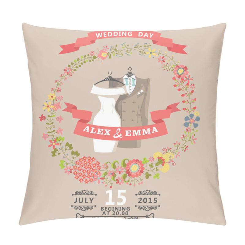 Personality  Cute Wedding Invitation Pillow Covers