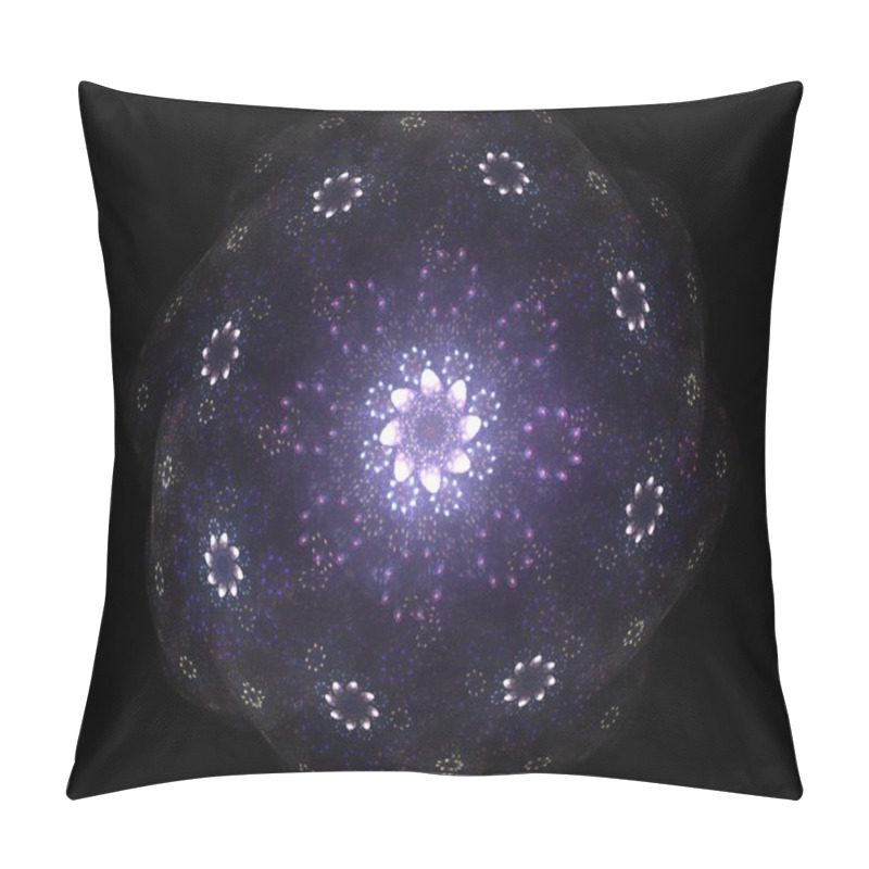 Personality  Stained Glass Flower Or Butterfly, Digital Fractal Art Design Pillow Covers