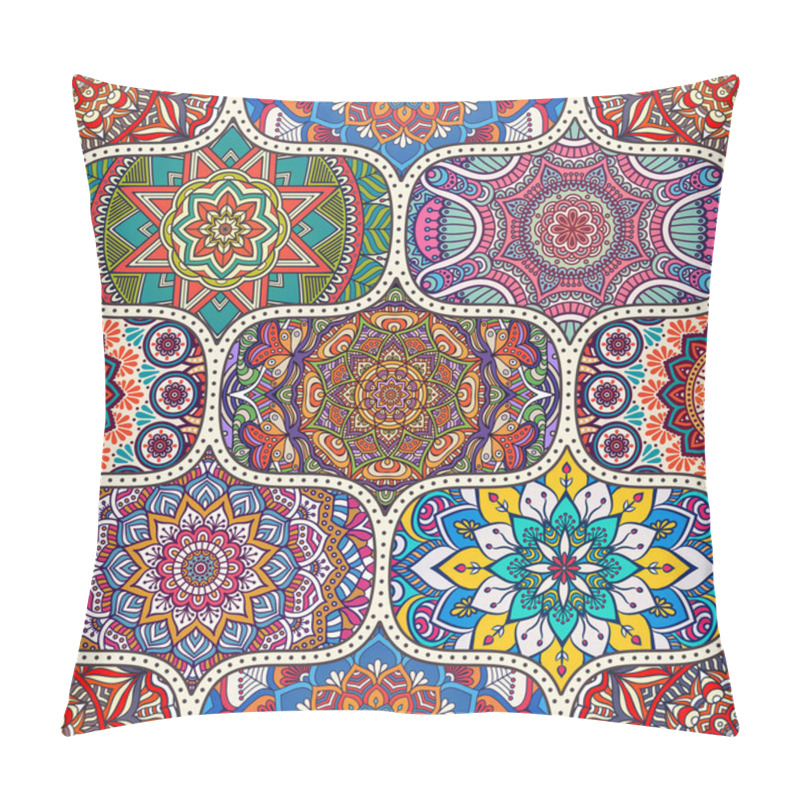 Personality  Ethnic Floral Seamless Pattern Pillow Covers