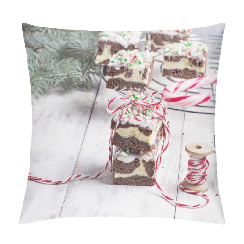 Personality  Christmas Brownies With Chocolate And Cream Cheese  Pillow Covers